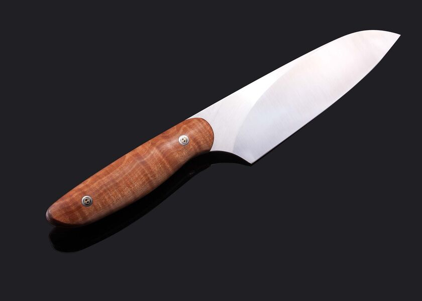 Evolution Chef Knife 140mm Blade with Fiddleback Maple Handle