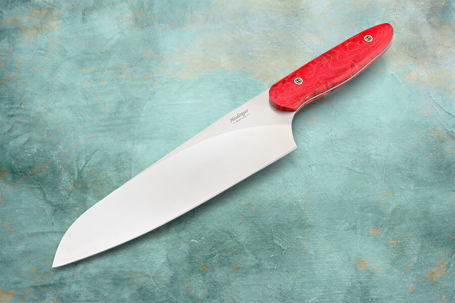 Evolution Chef Knife 200mm Blade with Red Maple Handle