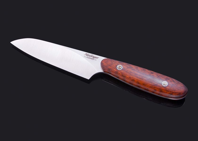 Santuko paring knife handled in snakewood