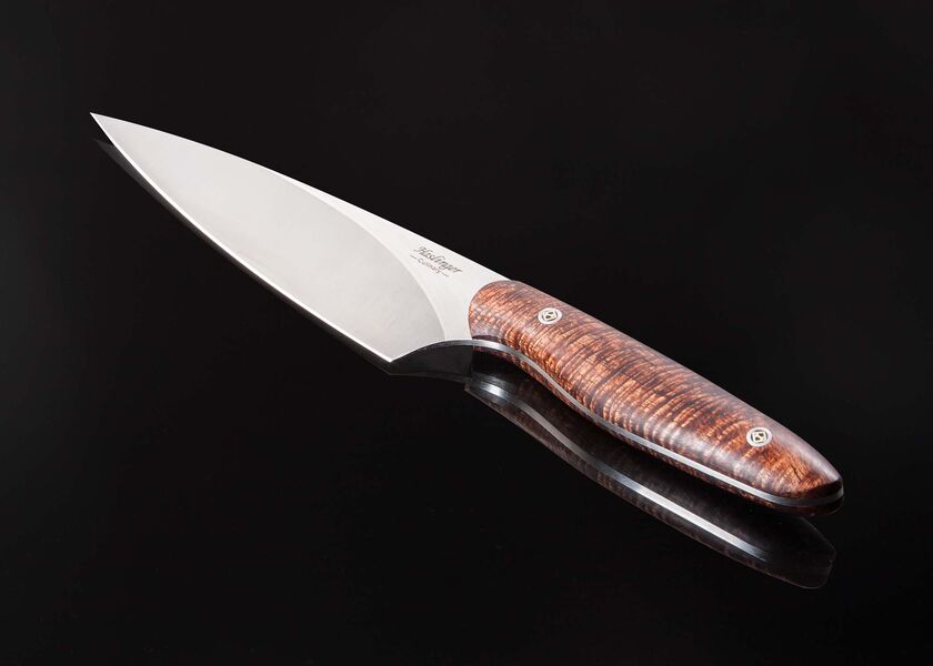 New Generation Chef 150mm Blade - Spectacular Curly Koa Handle