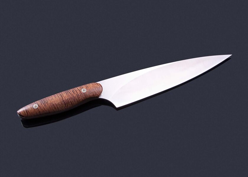 New Generation Chef Knife with Curly Koa Handle 200mm